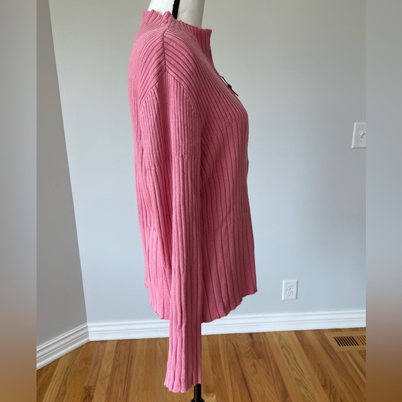 J.Jill silk and cotton zip front cardigan size large layer work date career - Picture 5 of 16